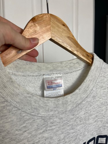Vintage HOLLYWOOD CALIFORNIA American USA Grey SWEATSHIRT Hanes SIZE MEDIUM - Picture 6 of 8