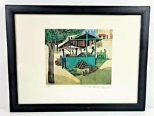 Thomaz de Mello / Tom Limited Edition Serigraph Print Signed Numbered Framed