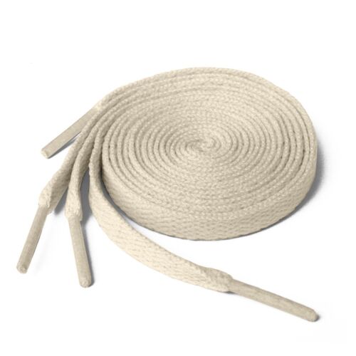 Shoe Laces Pair Flat Coloured Boot Ties Short Long Kids Adult Trainer 8mm Wide - Picture 14 of 16