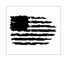 Distressed American Flag Stencil 4 Inch USA Rustic Miniature Design Sheet MIN250
