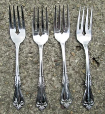 Vintage W.M. Dalton by Oneida Briarwood Flatware Lot of 4 Salad Forks