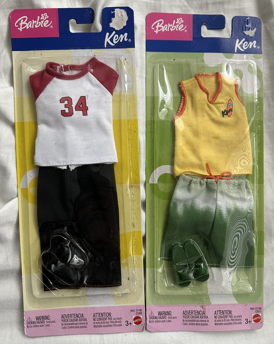 Vintage Barbie Ken Doll Clothes C1185 Series #C3309 & #C3311 Surf