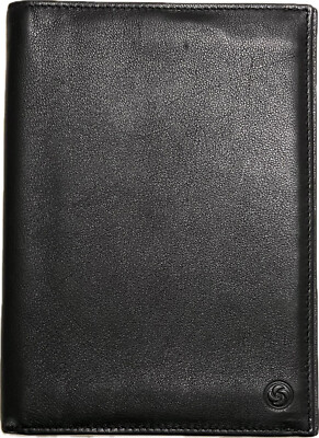 Brieftasche (ca. 13cm x 17 cm), Samsonite, schwarz, echt Leder neu