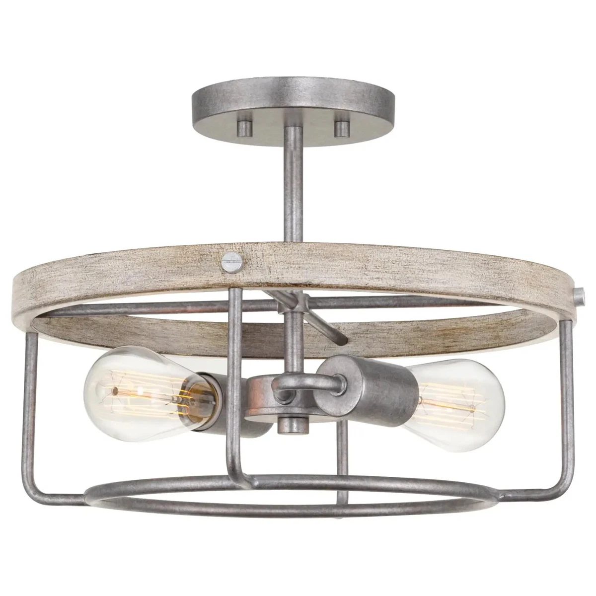 Modern farmhouse semi flush light sale