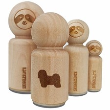 Havanese Dog Solid Rubber Stamp for Stamping Crafting Planners