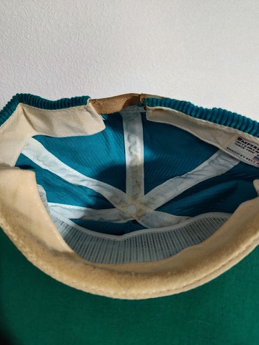 Breslin Midway 1991 Open Hat St Helens Oregon Corduroy Green Adjustable Cap - Picture 10 of 12