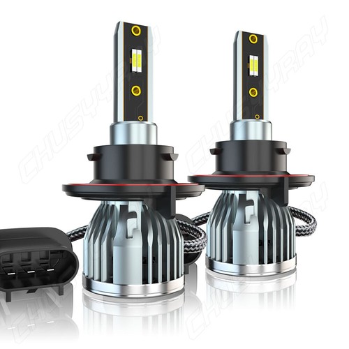 2 H13/9008 COB LED Headlight Bulbs - 6500K White, 2000W Equivalent, 35W, IP67, 5-Year Warranty