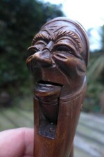 Antique wooden decorative nutcracker unique old lady design home decoration rare