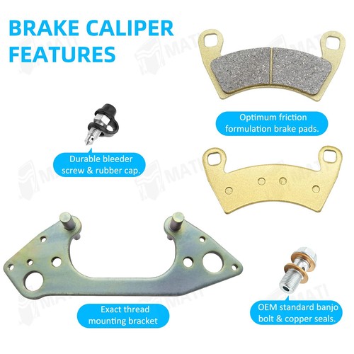 M MATI Front Left Right Brake Calipers for Polaris Ranger 800 Ranger 900 Rang... - Picture 4 of 6