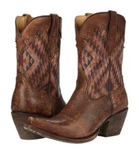 Ariat Circuit Gemma Distressed Natural Aztec Print Western Boot