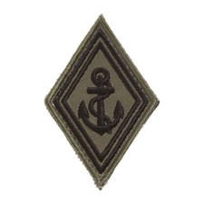 Ecusson Losange Troupes de Marine TDM Vert Kaki Basse Visibilite sur Scratch