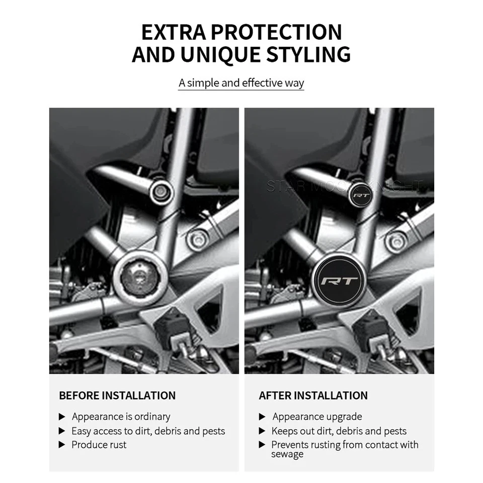 For BMW R1250RT 2014-2018 R1200RT 2019-2020 Frame Hole Cover Caps Plug Foto 2 de 4