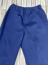 Vintage Pandora blue Pants Womens 20x29 wide leg Knit Hippie Disco 1970s slacks