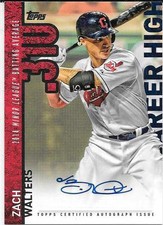 2015 Topps Update Baseball ZACH WALTERS (Indians)*Career High Auto Card*CHA-ZW