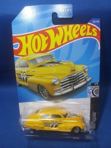 Hot Wheels '47 Chevy Fleetline Rod Squad #1/5 Mooneyes Yellow Diecast 1:64 Scale - Picture 1 of 2