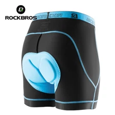 ROCKBROS Men Bike Underwear Pants Soft Sponge Gel Padded 3D MTB Cycling Shorts