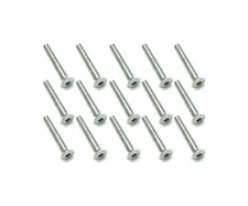 Square R/C M3 x 20mm Stainless Steel Flat Head Hex Screws (15 pcs.)