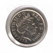 2008 Great Britain Brilliant Uncirculated 5 Pence QEII & Shield Coin!