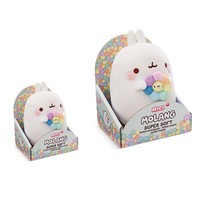 Nici,Kuscheltier Molang Mit Regenbogenblume In Geschenkverpackung, Unterschiedli