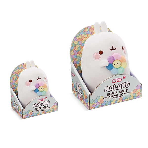 Nici,Kuscheltier Molang Mit Regenbogenblume In Geschenkverpackung, Unterschiedli-image