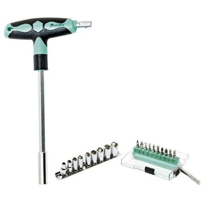 Pro'sKit SD-9701M 20-in-1 T-Griff Schraubendreher- & Bit-Set
