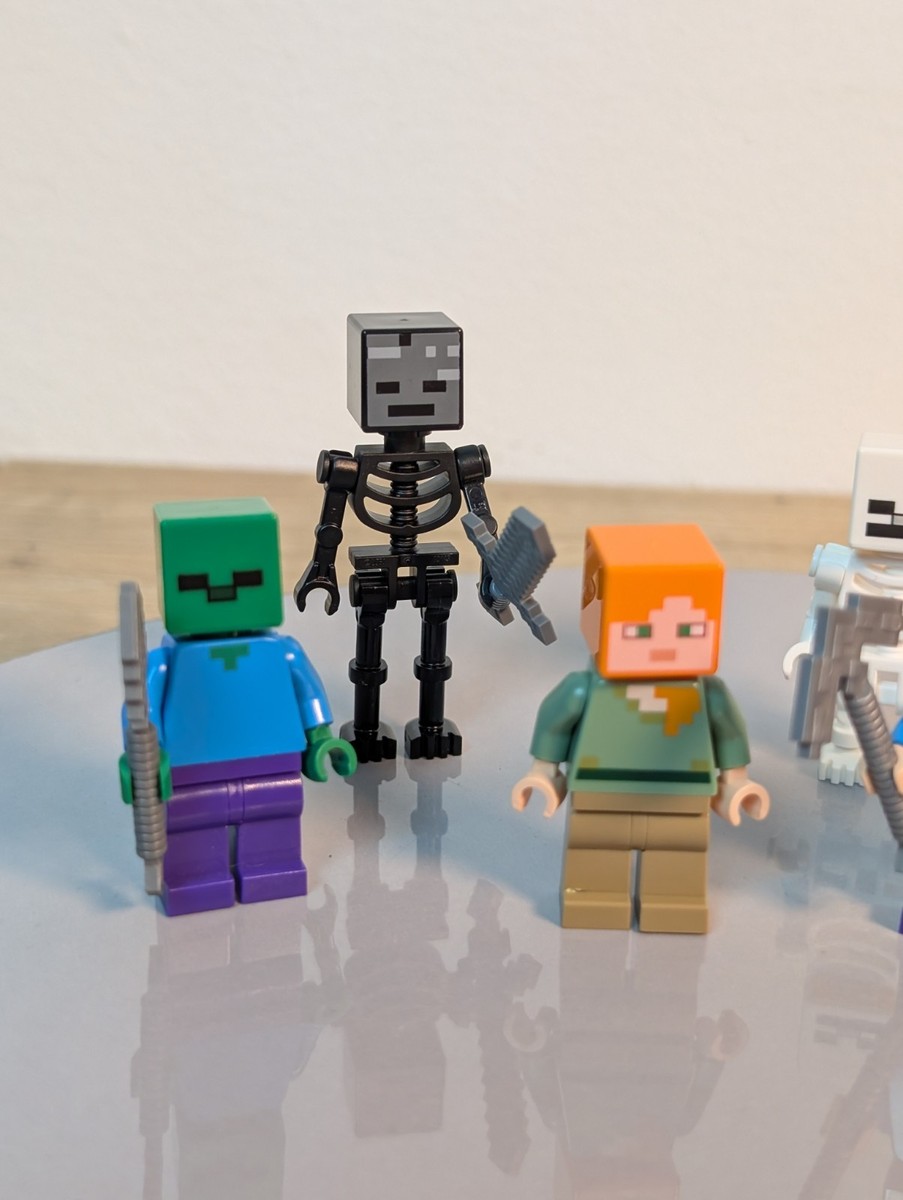 Lego Minecraft Minifigure Lot Wither Zombie Skeleton Slayer plus