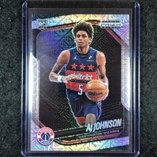 2024-25 Prizm Black AJ JOHNSON Rookie Base Mojo 19/25 #209