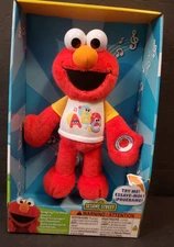 NEW Singing FunElmo 10” Soft Plush Just Play Sesame Street Elmo Sings
