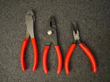 Snap-on 387ACP 46ACP E712CG Pliers Lot 3pc Diagonal Slip Joint Needle Nose USA
