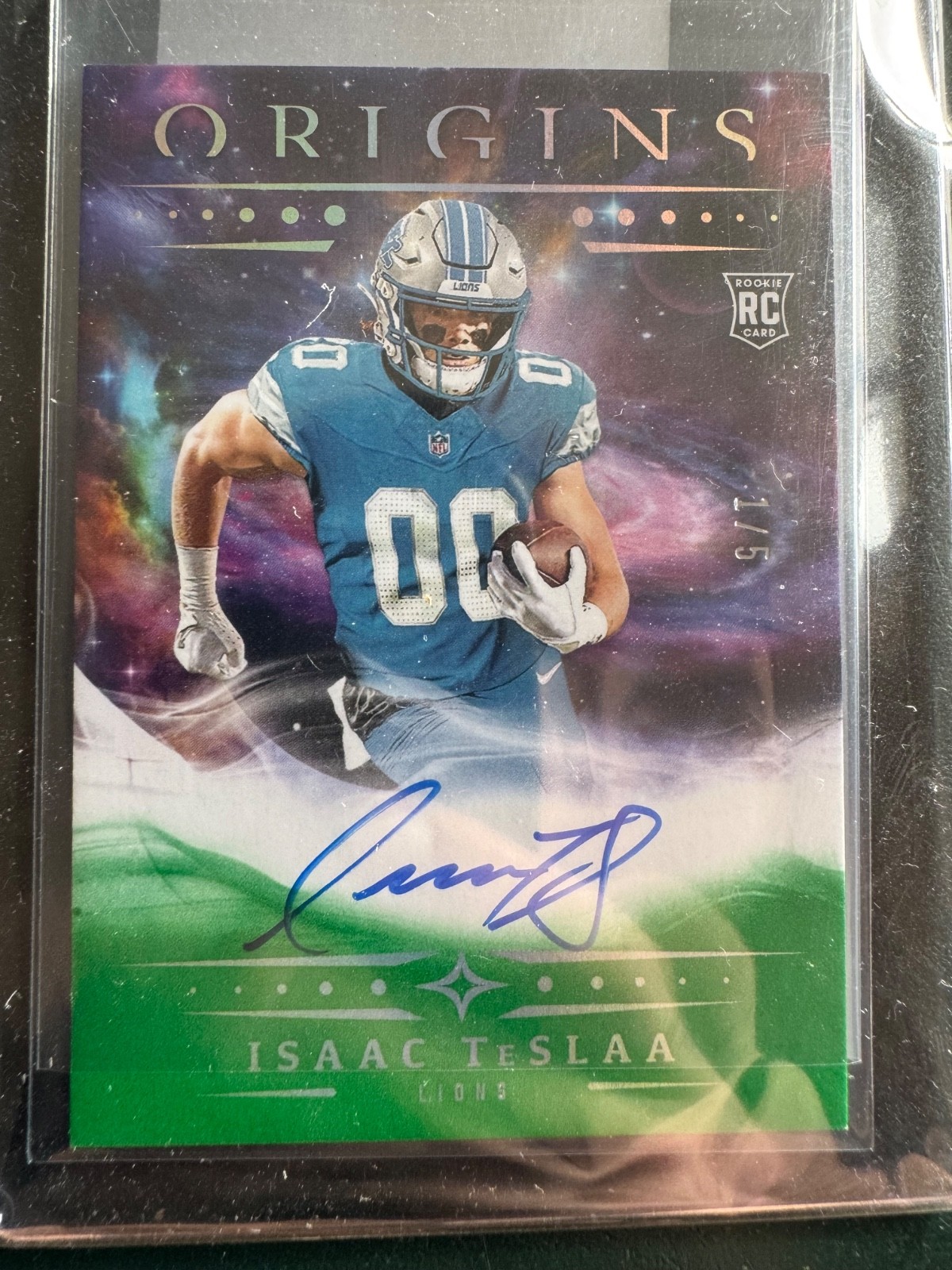 Isaac Teslaa # 1/5 !! 2025 Origins - Rookie Autographs #RA-ITE GREEN ROOKIE AUTO