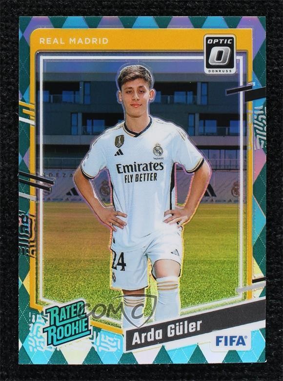 2023-24 Panini Donruss FIFA Optic Rated Rookie Argyle Prizm Arda Guler #184 16wc
