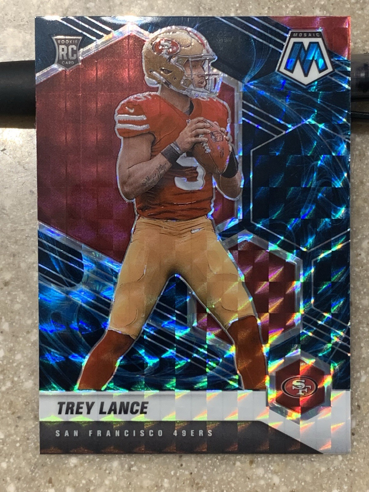 2021 Panini Mosaic - Rookies Trey Lance #303 GENISIS Mosaic Prizm (RC)