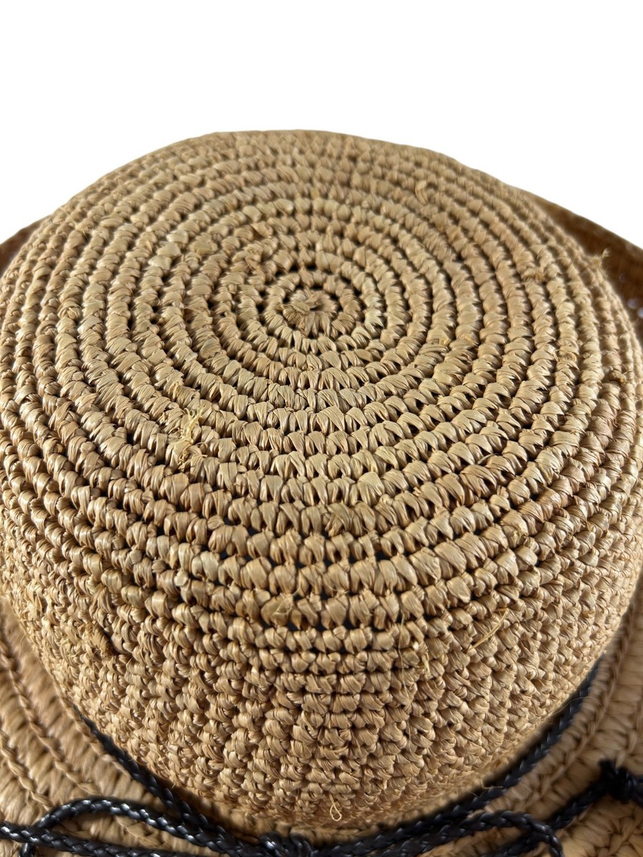 Laura Ashley Natural Straw Hat with Black Ribbon Bow Laura Ashley Hats for Women on Sale up to 90% Off: Poshmark main image 3