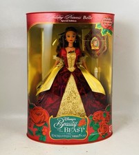 🌟Barbie 1997 Holiday Princess Belle Disneys Beauty and the Beast Doll 16710