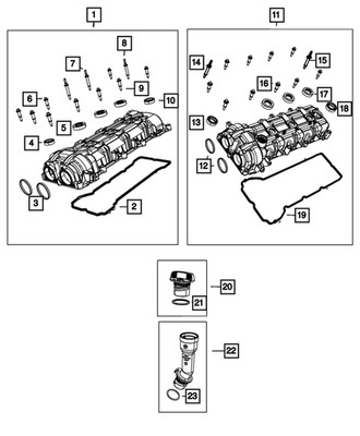 Genuine Mopar Cylinder Head Cover 04893800AI