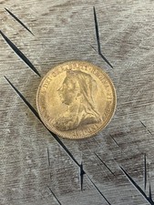 1893 full sovereign gold coin - see photos for condition