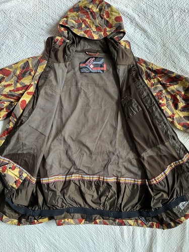Burton Snowboardjacke Gr. XL Feather Camo AOP Full Zip Kapuze Ski Schnee - Bild 9 von 15