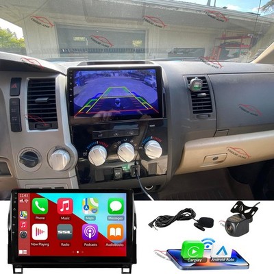 For Toyota Tundra 07-13 Sequoia 08-19 Carplay Android15 Stereo Radio SWC Nav 64G
