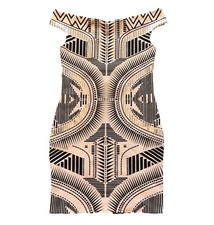 Miss selfridge dress Pink Asymmetric Pattern Never Worn Party Outfit | Size 12