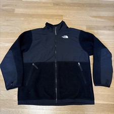 The North Face Denali Polartec Fleece Jacket Boys XL 18-20 Black Full Zip Youth
