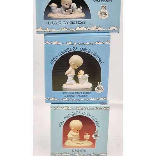 Lote de figuras Precious Moments solo para miembros Chuck Friendship de colección años 80 con caja - Imagen 5 de 14