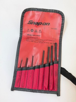 Snap On 8 Piece Roll Pin Punch Set PPR708BK - FAST SHIPPING