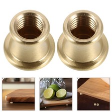 8pcs Brass Board Riser Feet 16MM Furniture Stand Legs for Wood