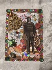 Junk Journal /scrapbook 5 Vintage Junk Journal Ephemera. 5 Cards W/ Envelopes.
