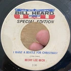 RARE Novelty Beatles Chevy Promo 45 BECKY LEE BECK I Want A Beatle For Christmas