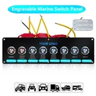 Customization Fee 12V Marine Waterproof Push Switch Fuse Breaker Pre-Wired LED