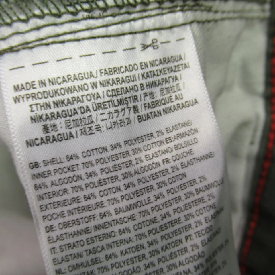 Pantalones Vans para mujer 32 verdes ligeros elásticos cómodos bolsillos calce ajustado Foto 4 de 4