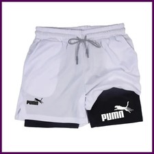 Quick Drying Breathable 2-in-1 Double-Layer Men  s Compression Sports Shorts