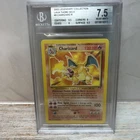2002 Charizard 3/110 Non-Holo Rare Pokemon Card Legendary Collection BGS 7.5+