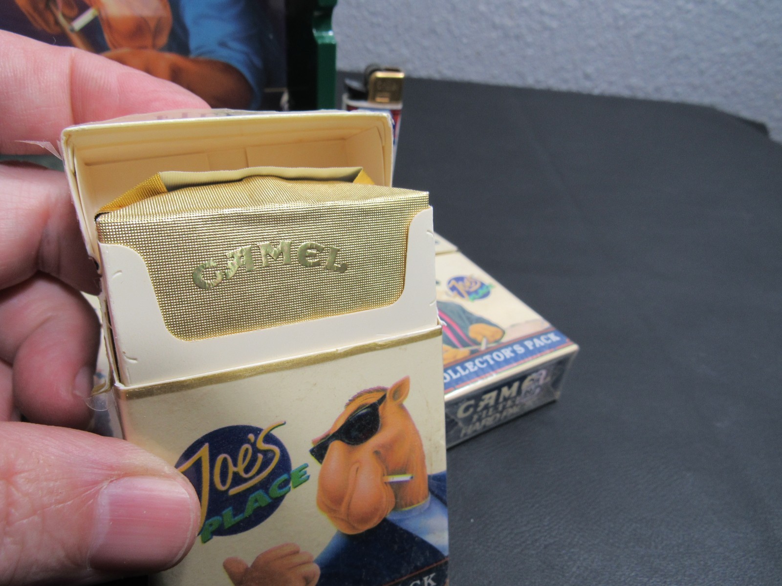 3 Vintage Camel Collectible Cigarette Hard Packs - EMPTY